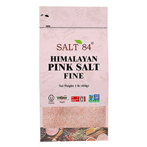 SALT 84 ヒマラヤシェフピンクソルト、細粒、1ポンド（1パック） SALT 84 Himalayan Chef Pink Salt, Fine Grain, 1 Pound (Pack of 1)