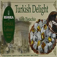 ԥ17.63500gˡեƥȥåǥ饤 Turkish Delight with Pistachio, Koska, 17.63 Oz (500g), Fistikli Lokum