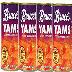 Bruce's Yams シロップ入りスイートポテト 15 オンス缶 (4 パック) Bruce's Yams Sweet Potatoes in Sy..