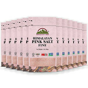 楽天Glomarketヒマラヤ シェフ ピンク ソルト - 細粒袋 - 各 1 ポンド | 12個パック Himalayan Chef Pink Salt -Fine Grains Bag-1 Lbs Each | Pack of 12