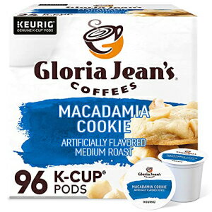 グロリア ジーンのマカダミア クッキー キューリグ シングルサーブ K カップ ポッド、ミディアム ロースト コーヒー、96 個 Gloria Jean's Macadamia Cookie Keurig Single-Serve K-Cup Pods, Medium Roast Coffee, 96 Count