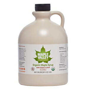 ᡼ץХ졼 졼 A  &ϴ (ϥ졼 B) ˥å ᡼ץ å - 1/2  (64 ) BPA ե꡼ 㥰 Maple Valley Grade A Dark &Robust (Formerly Grade B) Organic Maple Syrup - 1/2