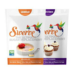 Swerve 甘味料、ベーカーズバンドル、顆粒および菓子類、12 オンス、2 個パック Swerve Sweetener, Bakers Bundle, Granular and Confectioners, 12 Ounce, pack of 2