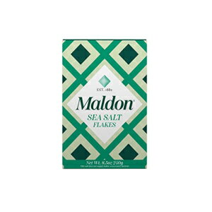 Maldon Salt, 海塩フレーク、8.5オンス (240 g)、コーシャー、ナチュラル、手作り、グルメ、ピラミッドクリスタル Maldon Salt, Sea Sa..