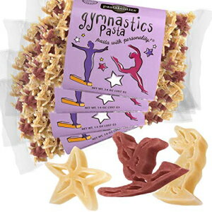楽天GlomarketPastability 体操パスタ、子供向けの楽しい形の体操ヌードル、非遺伝子組み換え天然小麦パスタ 14 オンス （4 パック） Pastabilities Gymnastics Pasta, Fun Shaped Gymnast Noodles for Kids, Non-GMO Natural Wheat Pasta 14 oz （4 Pack）