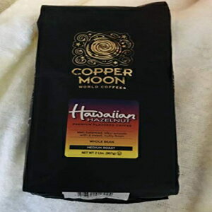 åѡ ࡼ  ҡ ϥ磻 ءʥå ۡӡ ߥǥ  2 ݥ Copper Moon World Coffee Hawaiian Hazelnut Whole Bean Medium Roast 2 lbs.