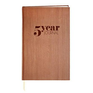 BookFactory 5 ǯ㡼ʥ/5 ǯ֥å/֥åեȥåɻž夲 - 5.25  x 8.25  (JOU-368-M5CS-AXE94000(5 ǯ)) BookFactory 5 Year Journal/Five Year Diary Log Book/LogBook, Soft Wood Finish - 5.25
