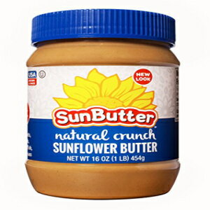 サンバター ナチュラル クランチ サンバター、16 オンス Sunbutter Natural Crunch Sunbutter, 16 oz