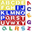 Karty アルファベット文字ステンシルセット 子供と大人用 - 絵画 レタリング 描画テンプレート - 抗議ポスター 芸術品 工芸プロジェクト用の大きなプラスチックABCステンシル - 4インチ Karty Alphabet Letter Stencil Set for Kids and Adults - Pai