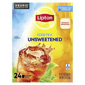 リプトン アイスティー Kカップポッド 無糖紅茶 24ポッド Lipton Iced Tea K-Cup Pods, Unsweetened Black Tea, 24 Pods