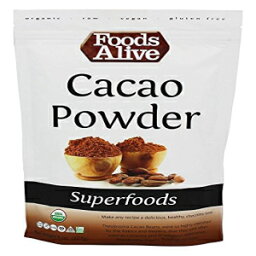 Foods Alive オーガニック ドミニカ産カカオ パウダー 生 -- 8 オンス Foods Alive Organic Dominican Cacao Powder Raw -- 8 oz