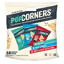 Popcorners スナックパック、グルテンフリーチップス、ケトルコーン、ホワイトチェダー、シーソルト、バラエティパック、1オンス（18個..