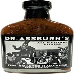 hN^[EAXo[̃t@CA[Xgnolybp[\[XA5.7IX Sauce Crafters Dr. Assburn's Fire Roasted Habanero Pepper Sauce, 5.7 oz