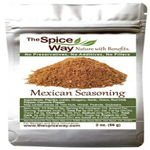 スパイスウェイ-メキシコの調味料スパイスブレンド。塩なし、非遺伝子組み換え、防腐剤なし。2オンス The Spice Way - Mexican Seasoning Spice Blend. No Salt, Non GMO, No preservatives. 2oz