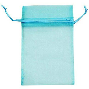 ӡۥå󥶥ɥȥ12եȥХå4 x 6饤ȥ֥롼 Beadaholique Organza Drawstring 12 Gift Bags, 4 by 6-Inch, Light Blue