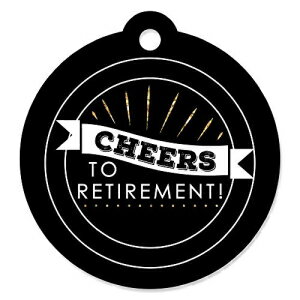 nbs[^CAg-^CAgp[eB[̋LOi^Oi20Zbgj Big Dot of Happiness Happy Retirement - Retirement Party Favor Gift Tags (Set of 20)