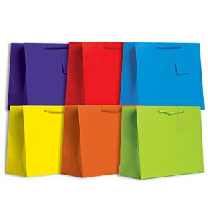 W\o[c6JEg[WI[IP[W\bhJ[MtgobO4ނ̃A\[ggA{[hƃuCgłp܂ Jillson Roberts 6-Count Large All-Occasion Solid Color Gift Bags Available in 4 Different Assortments,