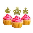 NE2x3C`JbvP[Lgbp[12pbNJbvP[Lgbp[fR[VP[LOb^[tH[~[ picwrap Crown 2 x 3 inches Cup Cake Topper 12 Pack Cupcake Topper Decoration Cake Glitter Foamy
