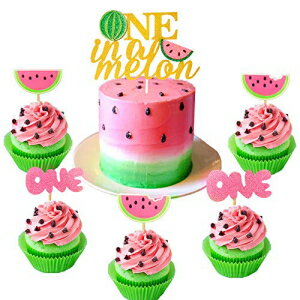JeVenis 25 個セット スイカ カップケーキ トッパー スイカ 1 カップケーキ トッパー 女の赤ちゃん 1 歳の誕生日 カップケーキ トッパー JeVenis Set of 25 Watermelon Cupcake Topper Watermelon One Cupcake Topper Baby Girl First Birthday