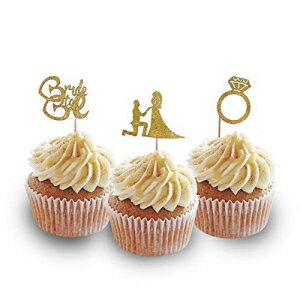 ֲǤˤʤ륷륨å åץ ȥåѡ ǥ졼  ȥå顼 ɡ12 PC ǥ 󥲡 ֥饤  ǥ졼 bride to be silhouette cupcake topper decoration card Stock Color Gold