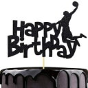 NN-BH ubNtbV nbs[o[Xf[P[Lgbp[ ap[eB[P[LfR[V X|[ce[}P[Lgbp[ (_N) NN-BH Black Flash Happy Birthday Cake Topper, Birthday Party Cake Decoration, Sports Theme Cake To