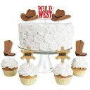 rbOhbgIunslXEGX^z[_E-fU[gJbvP[Lgbp[-ChEFXgJE{[Cp[eB[NAg[gsbN-24Zbg Big Dot of Happiness Western Hoedown - Dessert Cupcake Toppers - Wild West Cowboy Party Clear Tr