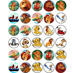 楽天Glomarket食用カップケーキトッパー 30 個 – 食用ケーキデコレーションのライオンキング映画パーティーコレクション 30 x Edible Cupcake Toppers – The Lion King Movie Party Collection of Edible Cake Decorations