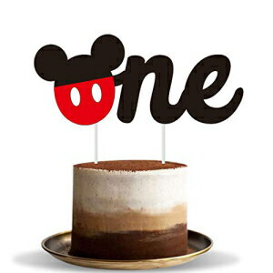 楽天Glomarket香港ミッキーマウスワンケーキカップケーキトッパーピック男の子女の子1歳誕生日お誕生日おめでとうベビーシャワー記念パーティーデコレーション用品 Hongkai Mickey Mouse One Cake Cupcake Toppers Picks for Baby Boy Girl 1st Birthday Happy Birthday