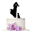 YAMICOCUEGfBOP[Lgbp[ԉłƉԖfpȌI̍񑕏 YAMI COCU Wedding Cake Toppers Bride and Groom With Dog Animal Rustic Wedding Party Engagement Decoration