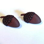 どんぐりポストピアス Ear-Resistables Acorn Post Earrings