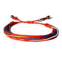jƏ̂߂̃TbJ[uXbg-ԁAAÃXgOuXbg-w}^CgXg[gp̃jZbNXthVbvuXbg Rumi Sumaq Soccer Bracelet for Men and Women - String Bracelet in Red, Blue, Yellow