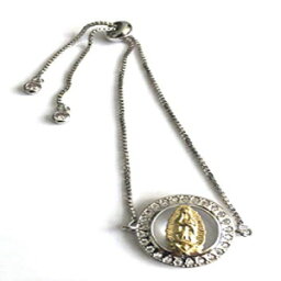 Virgen deGuadalupeアジャスタブルシルバーメッキブレスレットVirginMaryジュエリー Sifrimania Virgen de Guadalupe Adjustable Silver Plated Bracelet Virgin Mary Jewelry