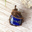 ̃sXYNX^y_g-24C`lbNX-12̒a΃WG[ Designs by Nature Gems Raw Lapis Lazuli Crystal Pendant - 24 Inch Necklace - December Birthstone Jewelry