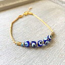 ̂߂̐׈Ȗڂ̃ANbgAS[f`F[ANbguXbgA̎q̂߂̉^ƕیWG[ Myera Jewelry Blue Evil Eye Anklet for Women, Golden Chain Ankle Bracelet, Luck and Protection Jewelry For Girls