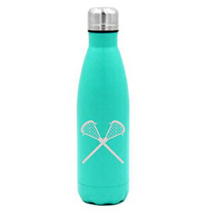 17IX dǐ^≏XeX|EH[^[{ggx}OJbvNXXeBbNiCgu[j MIP 17 oz. Double Wall Vacuum Insulated Stainless Steel Water Bottle Travel Mug Cup Lacrosse Sticks (Light-Blue)