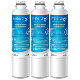 Waterdrop DA29-00020B 冷蔵庫用水フィルター、Samsung DA29-00020B、DA29-00020A、HAF-CIN/EXP、46-9101 と互換性あり、標準、3 個パック Waterdrop DA29-00020B Refrigerator Water Filter, Compatible with Samsung DA29-00020B, DA29-00020A, HAF-CIN