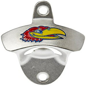 Game Day Outfitters NCAA Kansas JayhawksEH[}Eg{gI[vi[ATCYA}`J[ Game Day Outfitters NCAA Kansas Jayhawks Wall Mount Bottle Opener, One Size, Multicolor