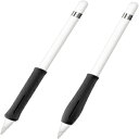 02-ブラック Apple Pencil 1st 2nd Gen用フィンティシリコングリップホルダー Apple Pencil 1 2 iPad 6th Gen iPad Pro 11 iPad Pro 12.9 2018ペン ブラック用保護スキンスリーブケースアクセサリー 02-Black, Fintie Silicone Grip Holder for