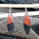 {̃\mTZbg925\bhX^[OVo[CO45mm Natural Rocks by Kala Genuine Sonora Sunset 925 Solid Sterling Silver Earrings 45mm