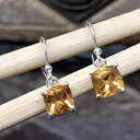 i`2JbgS[fVg925\bhX^[OVo[CO20mm Natural Rocks by Kala Natural 2ct Golden Citrine 925 Solid Sterling Silver Earrings 20mm