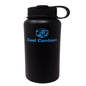 Cool Canteen32IX̐^fMEH[^[{g - XeXX`[ALAdǁApE_[R[eBOB 32 oz Vacuum Insulated Water Bottle By Cool Canteen - Stainless Steel, Wide Mouth, Double Walled, & Powder Coated.