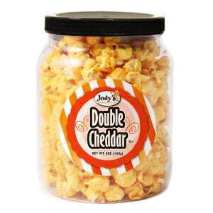 Jody's グルメ ポップコーン ラウンド ジャー ダブル チェダー、5 オンス Jody's Gourmet Popcorn Round Jar Double Cheddar, 5 Ounce
