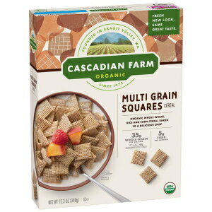 シリアル Cascadian Farm オーガニック マルチグレイン スクエア シリアル、12.3 オンス Cascadian Farm Organic Multi Grain Squares Cereal, 12.3 oz