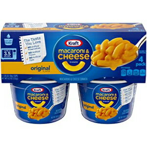 クラフト オリジナル イージー マカロニ & チーズ ディナー (2.05 オンス カップ、4 個) Kraft Original Easy Mac & Cheese Dinner (2.05 Oz Cups, 4 Count)