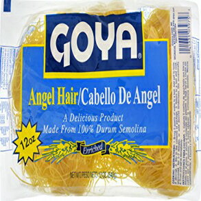 ゴーヤ食品 エンジェルヘアパスタ 340.2g (12個入) Goya Foods Angel Hair Pasta, 12 Ounce (Pack of 12)