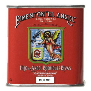 スペイン産スモークスイートパプリカ。1880 年創業の El Angel ブランド。1 缶 Spanish Smoked Sweet Paprika. El Angel brand since 1880. 1 Tin