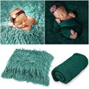 Outgeek Photo Blanket Long Hair Photography Wrap Shaggy Area Rug Photo Prop with Ripple Wrap for Baby Newborn（Dark Green） Outgeek Photo Blanket Long Hair Photography Wrap Shaggy Area Rug Photo Prop with Ripple Wrap for