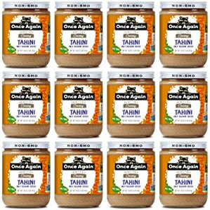 Once Again ŷ ҥ - ̵̵ - 16  㡼 - 12  Once Again Natural Sesame Tahini - Salt Free, Unsweetened - 16 oz Jar - Case of 12