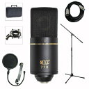 MXL 770 プロフェッショナル スタジオ コンデンサー マイク マイク スタンド ポップ フィルター XLR ケーブル バンドル MXL 770 Professional Studio Condenser Mic Mic Stand Pop Filter XLR Cable Bundle