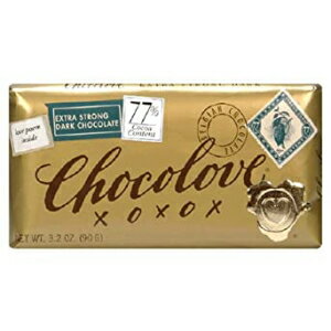 Chocolove チョコレートバー、77% エクストラストロングダーク、3.2 オンス (12 個パック) by Chocolove Chocolove Chocolate Bar, 77% Extra Strong Dark, 3.2 Ounce (Pack of 12) by Chocolove